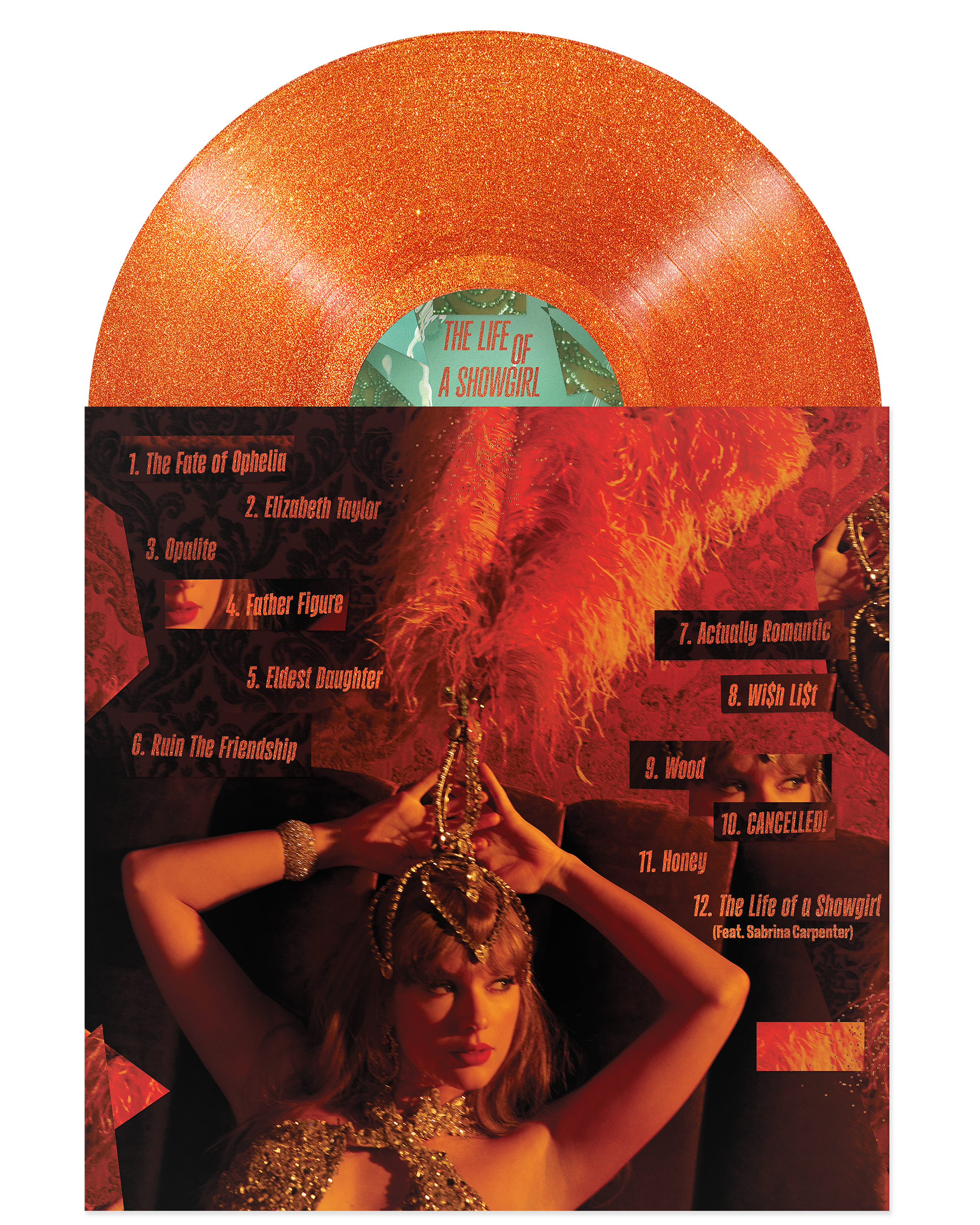 The Life of a Showgirl: Sweat and Vanilla Perfume Portofino Orange Glitter Vinyle