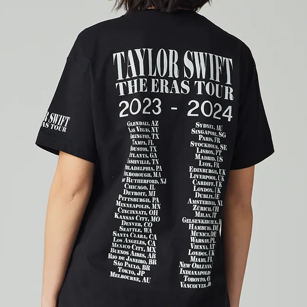 Taylor Swift | The Eras Tour Through Vancouver I Black T-Shirt