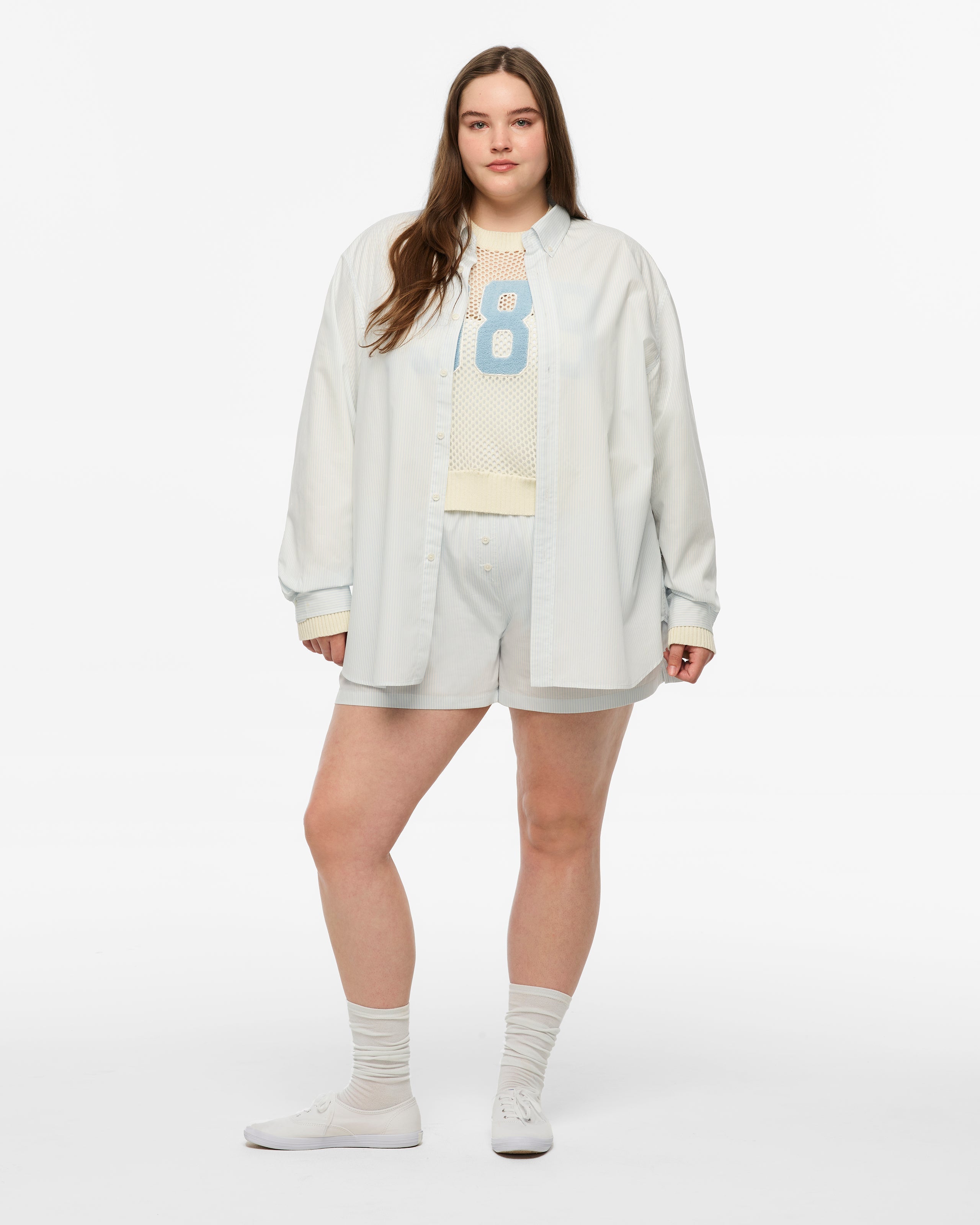1989 (TAYLOR’S VERSION) BLUE STRIPE POPLIN SHORTS