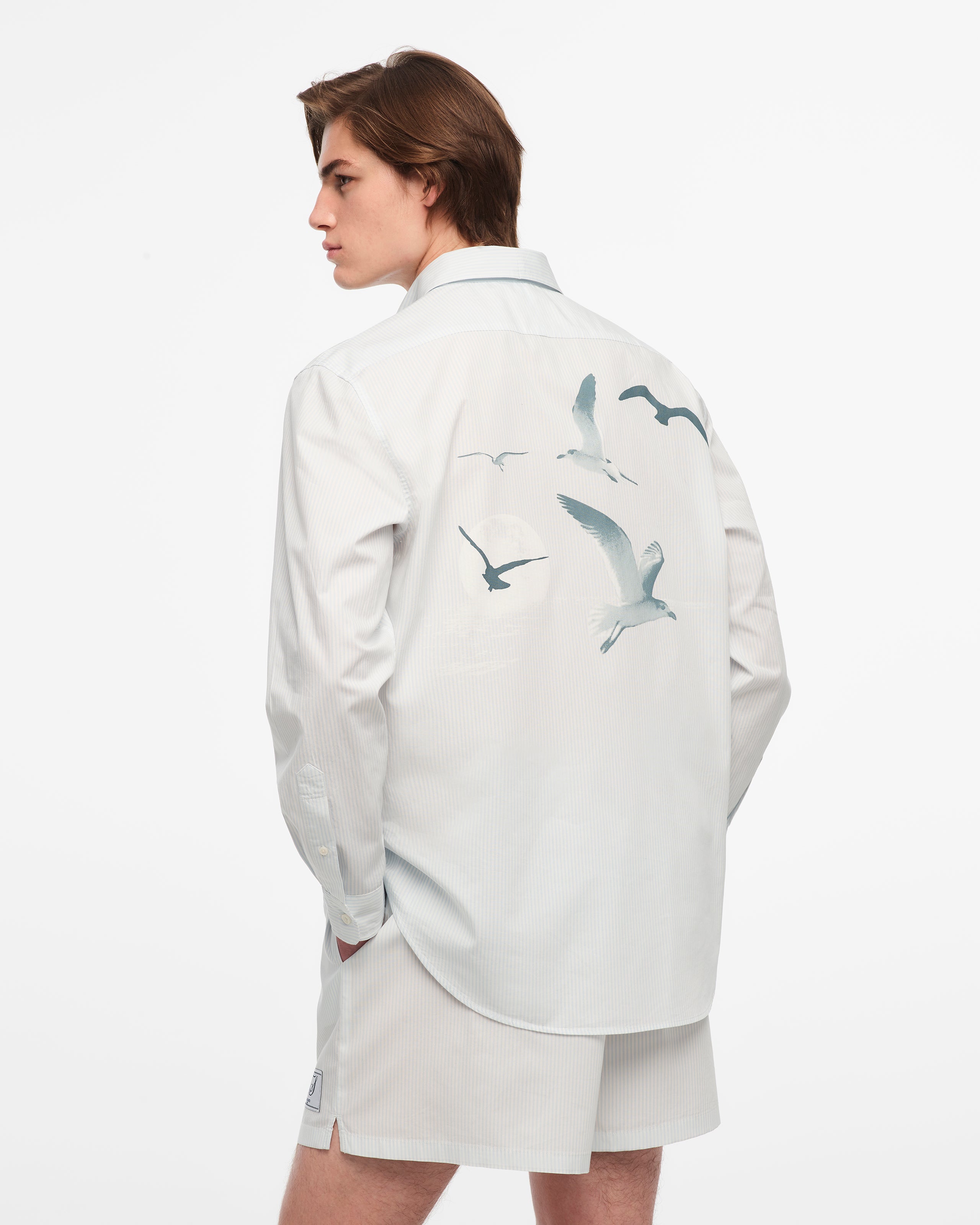 1989 (TAYLOR’S VERSION) SEAGULL BLUE STRIPE POPLIN SHIRT