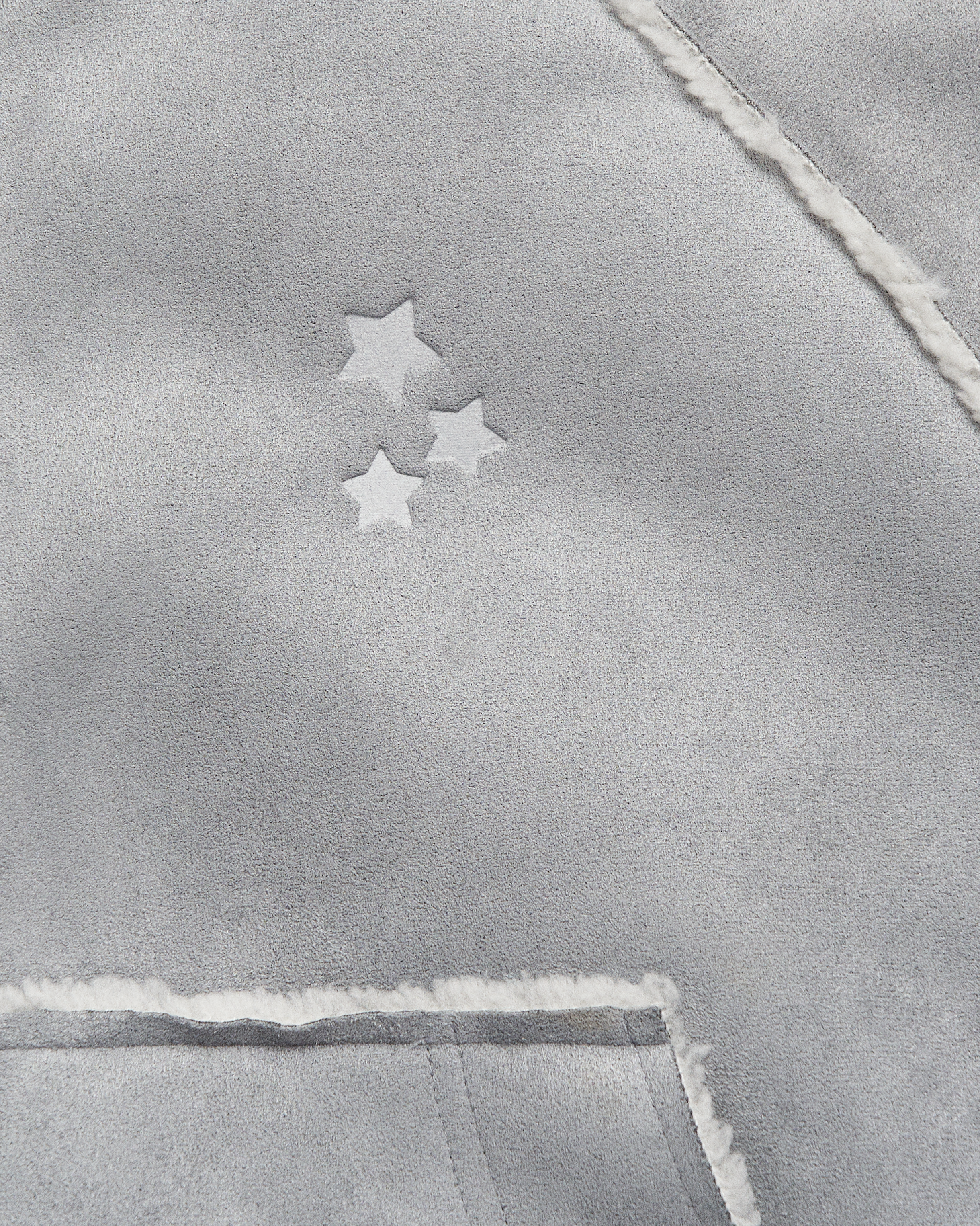 Folklore Album Gray Faux Shearling Jacket