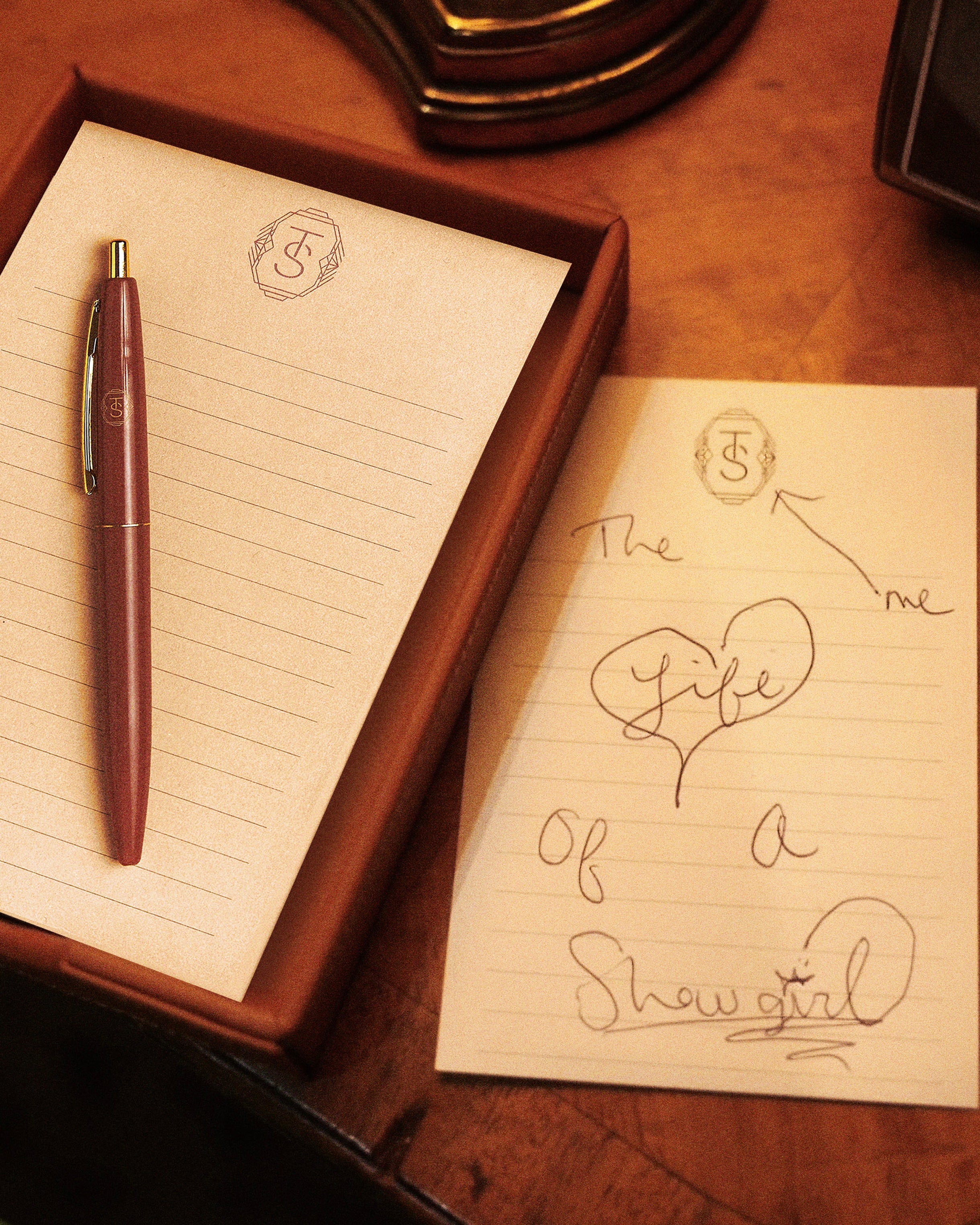 The Life of a Showgirl Notepad and Tray