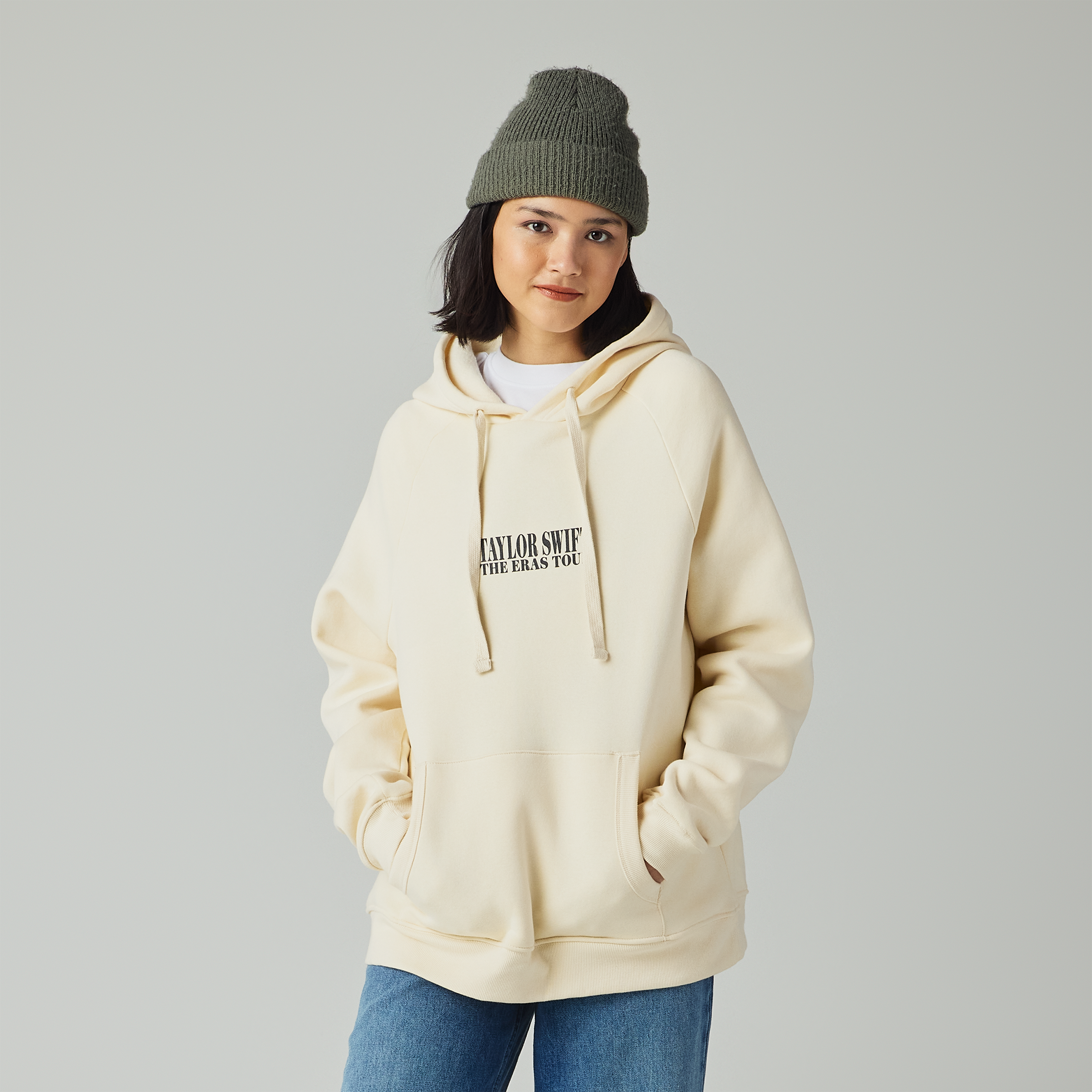 Taylor Swift The Eras Tour I Beige Hoodie