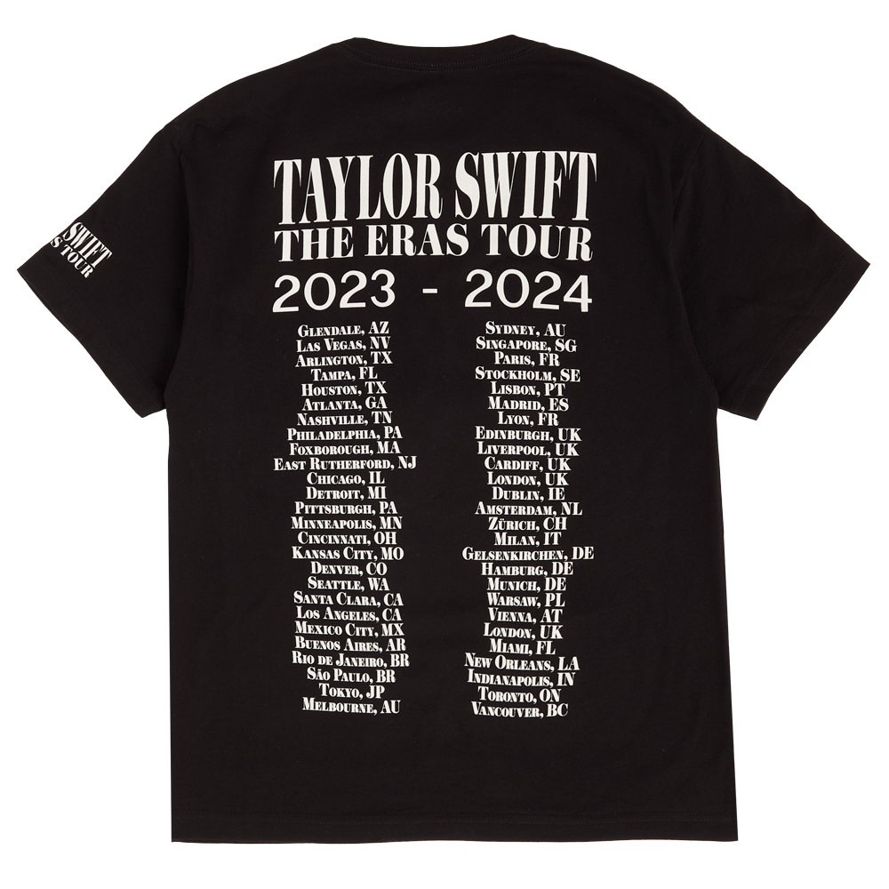Taylor Swift | The Eras Tour Through Vancouver I Black T-Shirt