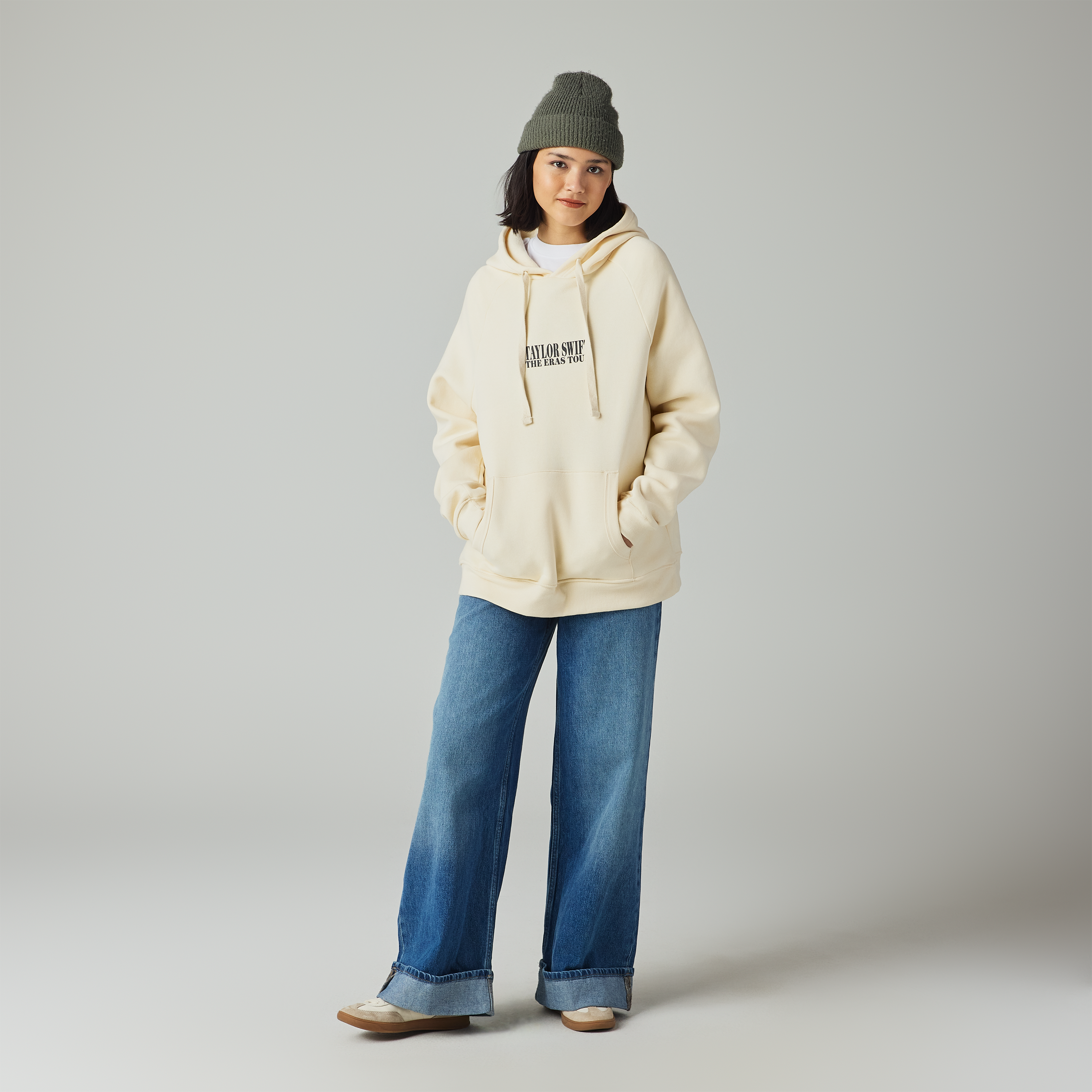 Taylor Swift The Eras Tour I Beige Hoodie