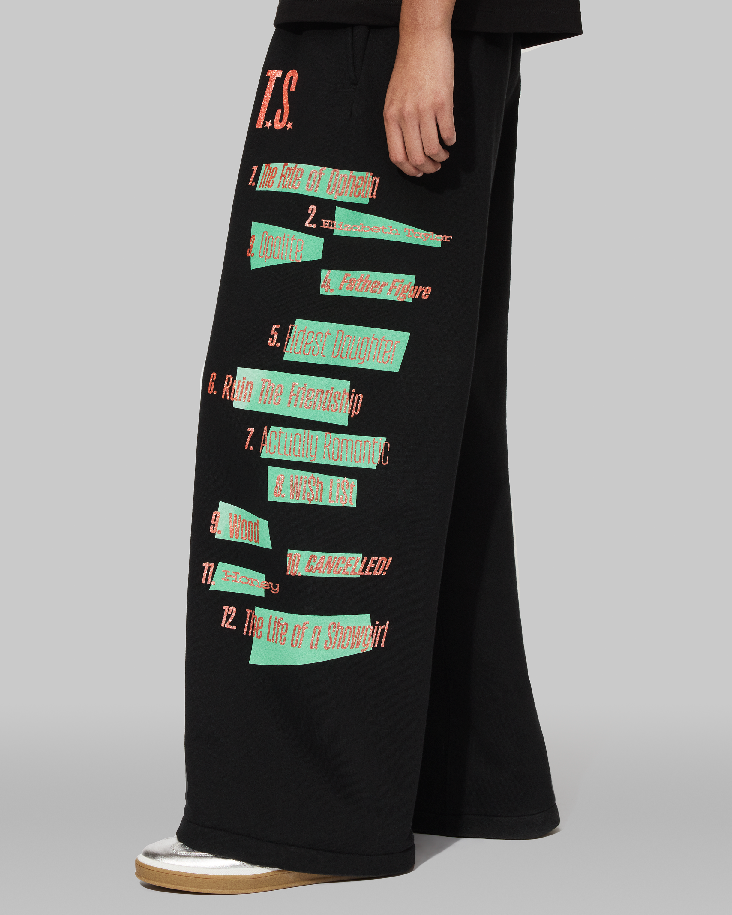 The Life of a Showgirl Tracklist Black Sweatpants