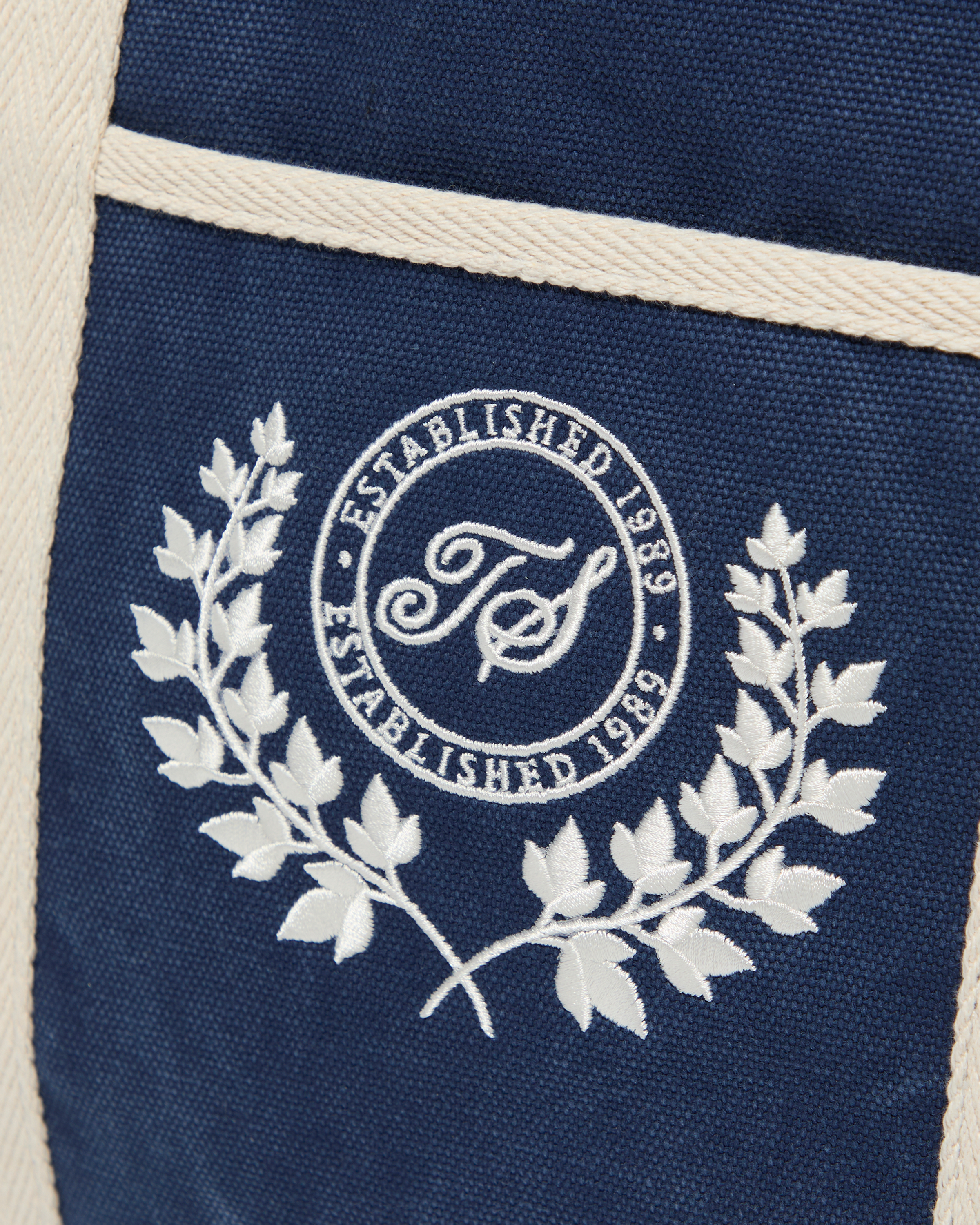 TS CREST WASHED NAVY BEACH BAG
