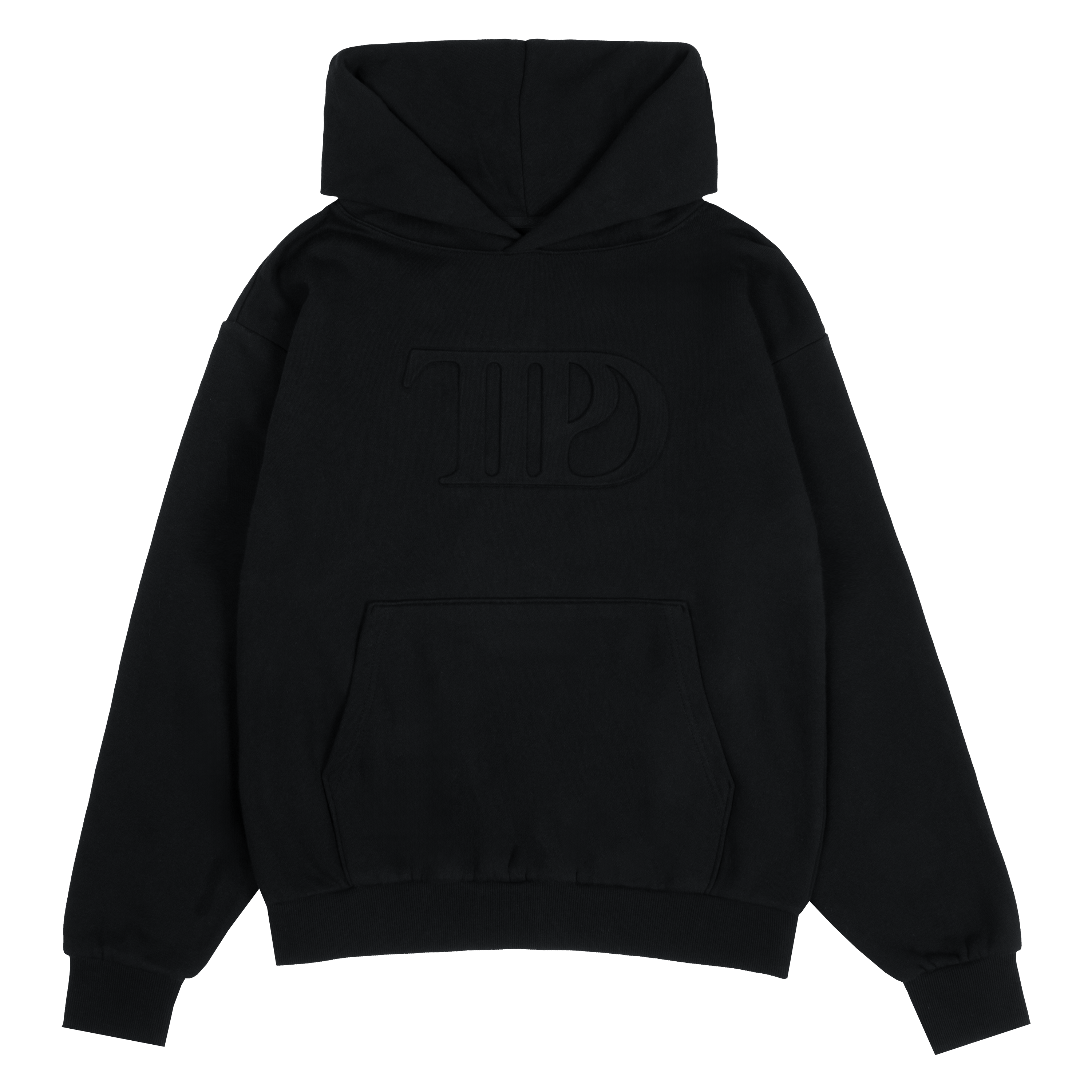 TTPD HOODIE NOIR EMBOSSED