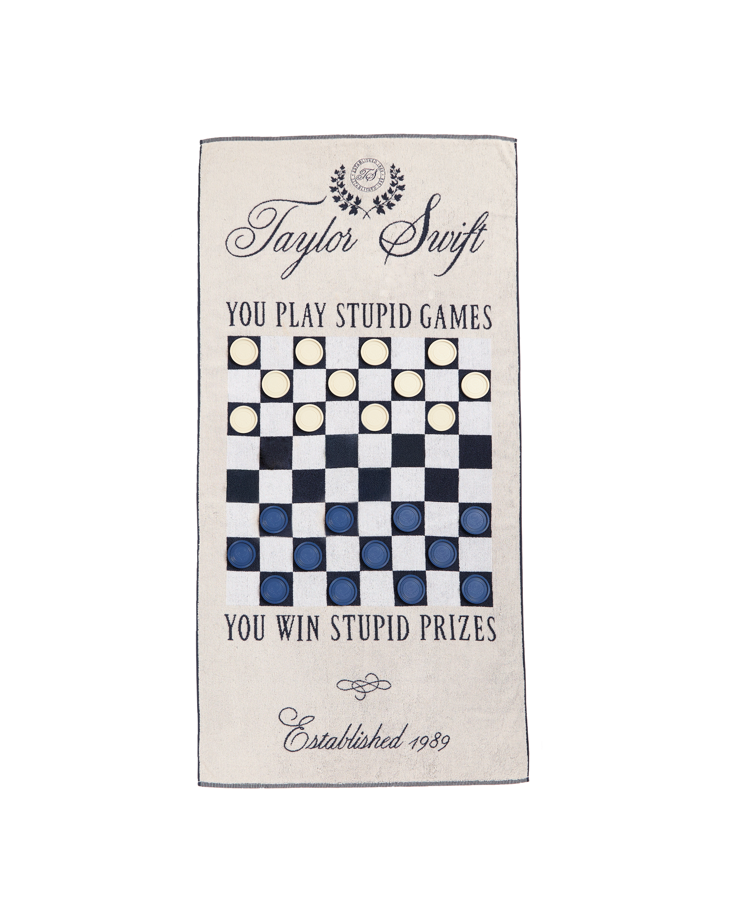 TAYLOR SWIFT CHECKER GAME TOWEL
