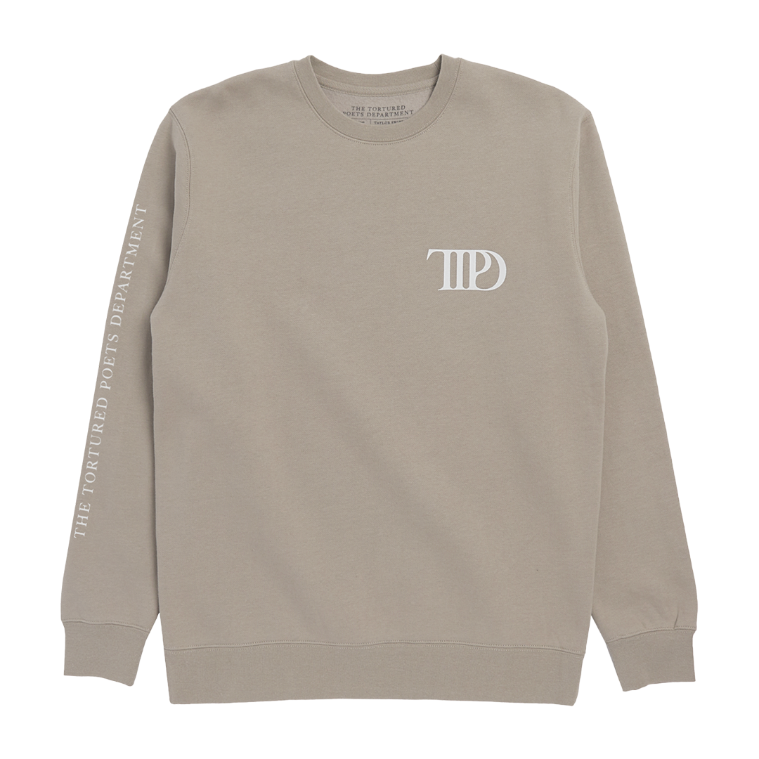 The Tortured Poets Department Crewneck Beige