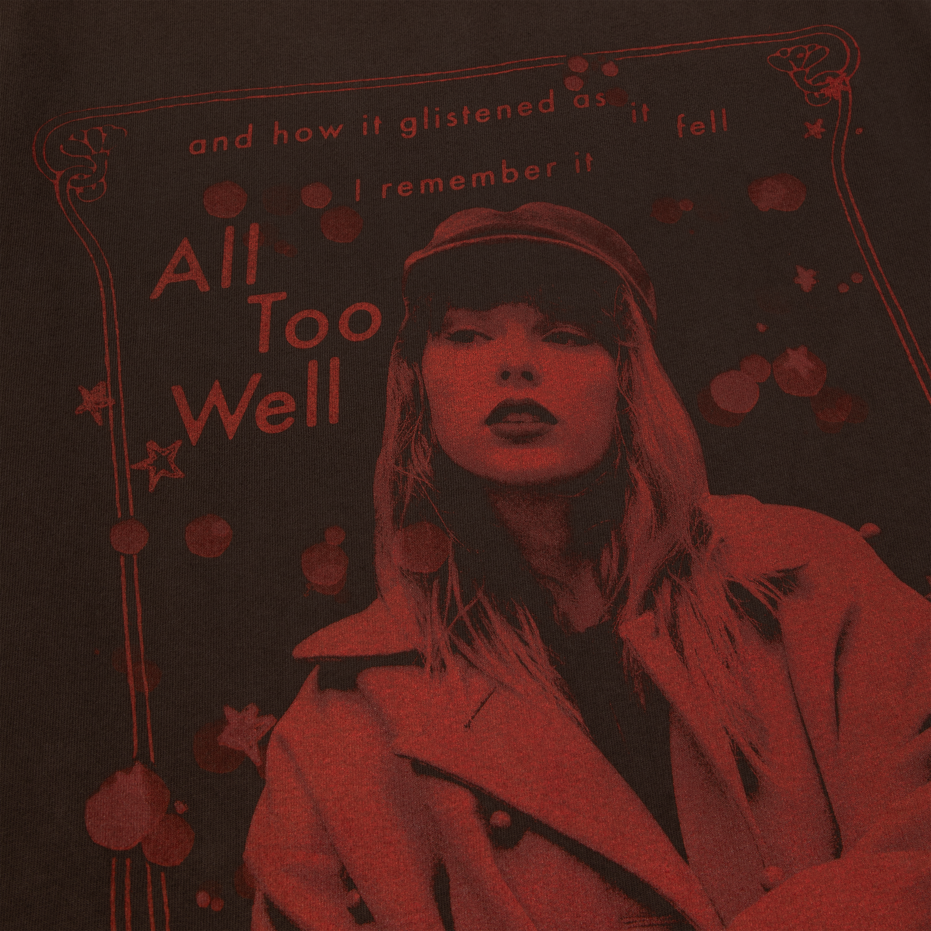 Red (Taylor's Version) Glistened As It Fell Longsleeve T-Shirt