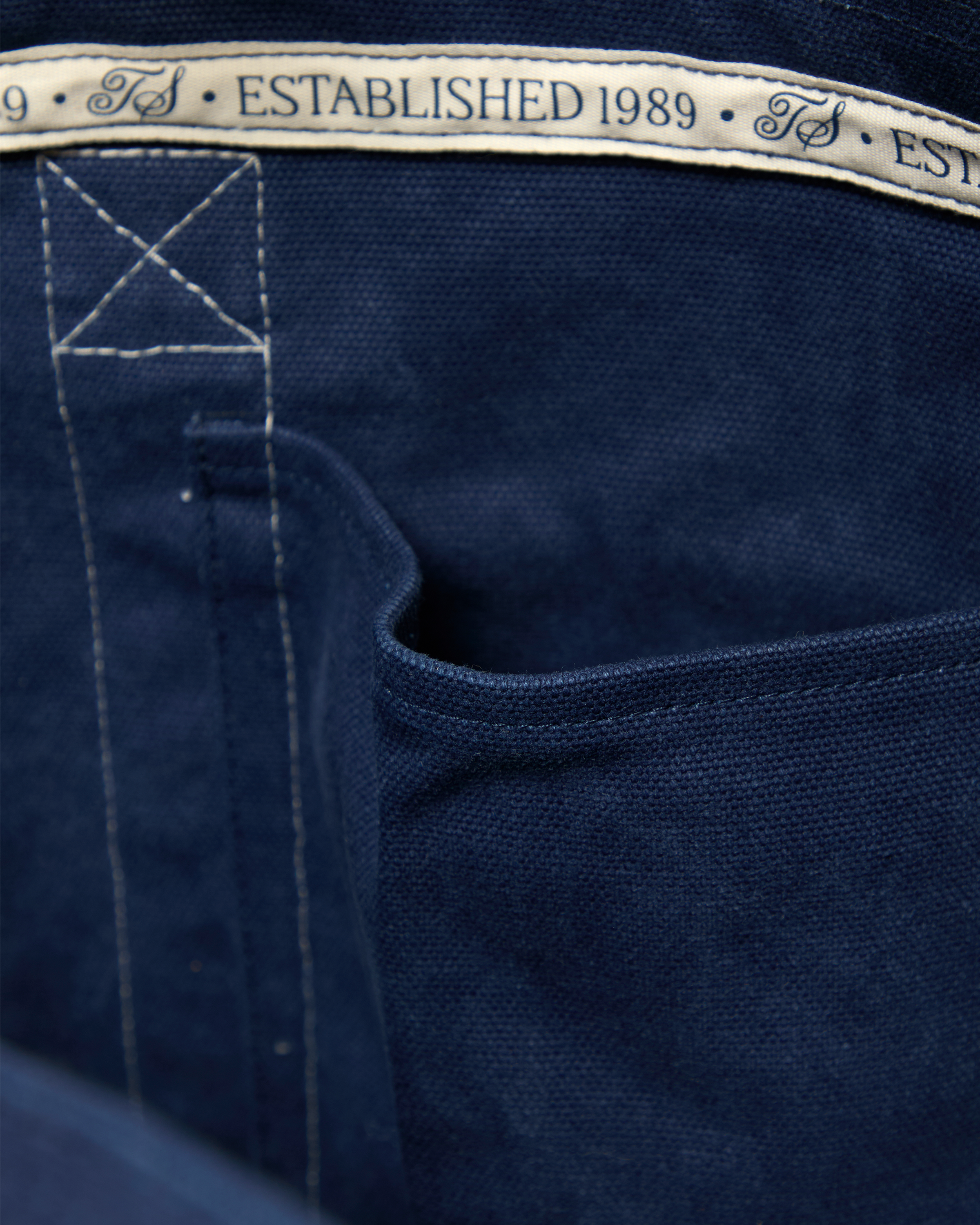 TS CREST WASHED NAVY BEACH BAG