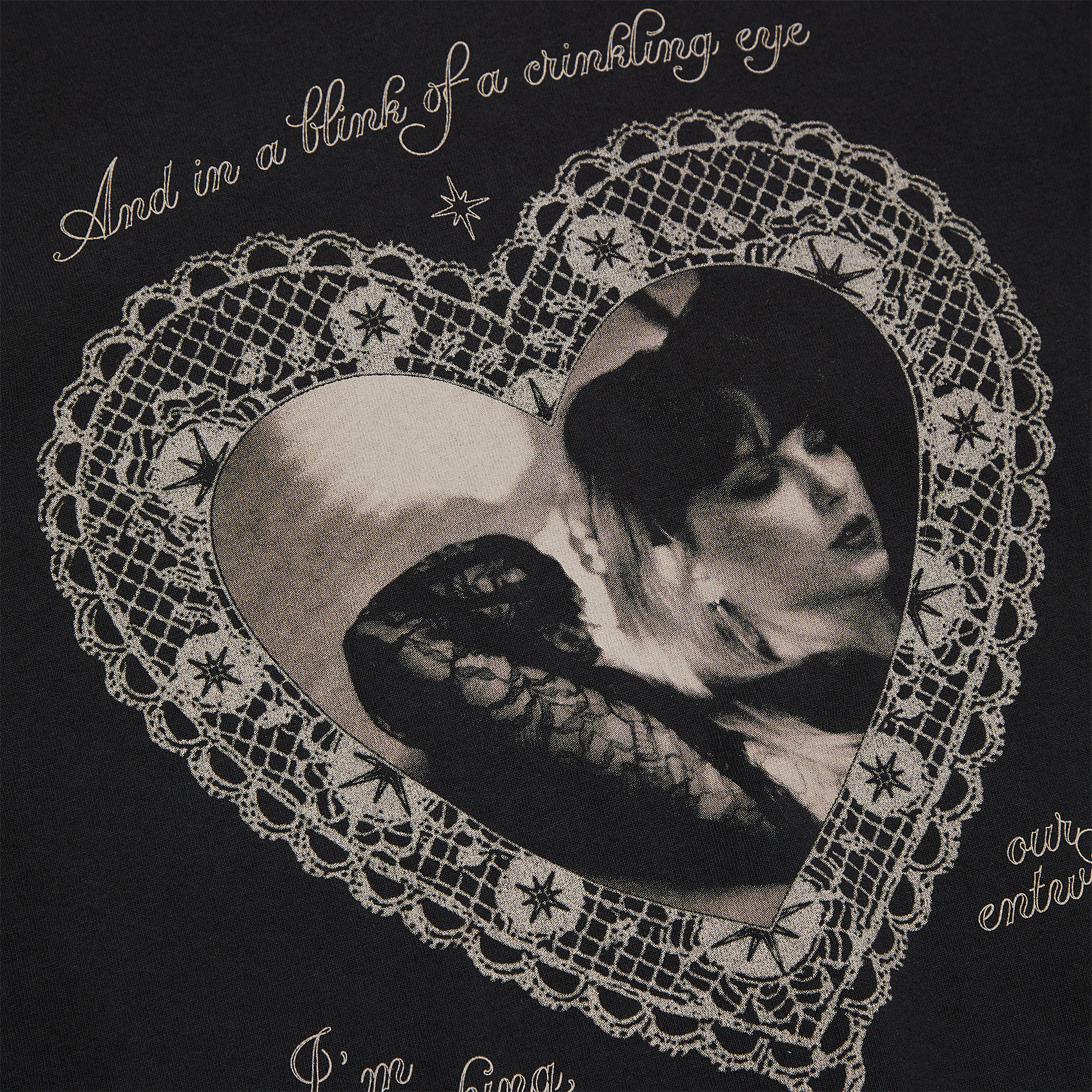 Blink Of A Crinkling Eye Crop Tee-Shirt