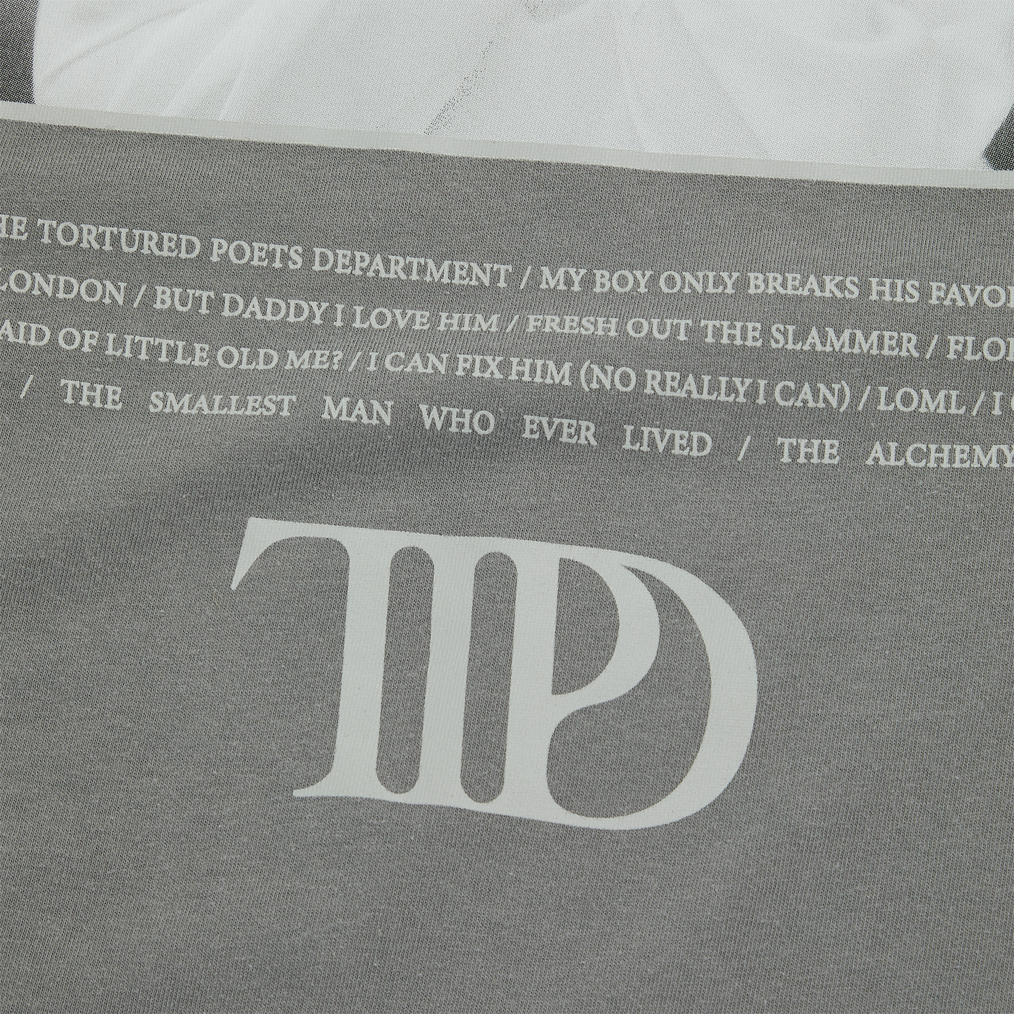 The Tortured Poets Department Photo T-Shirt Gris Manches Longues