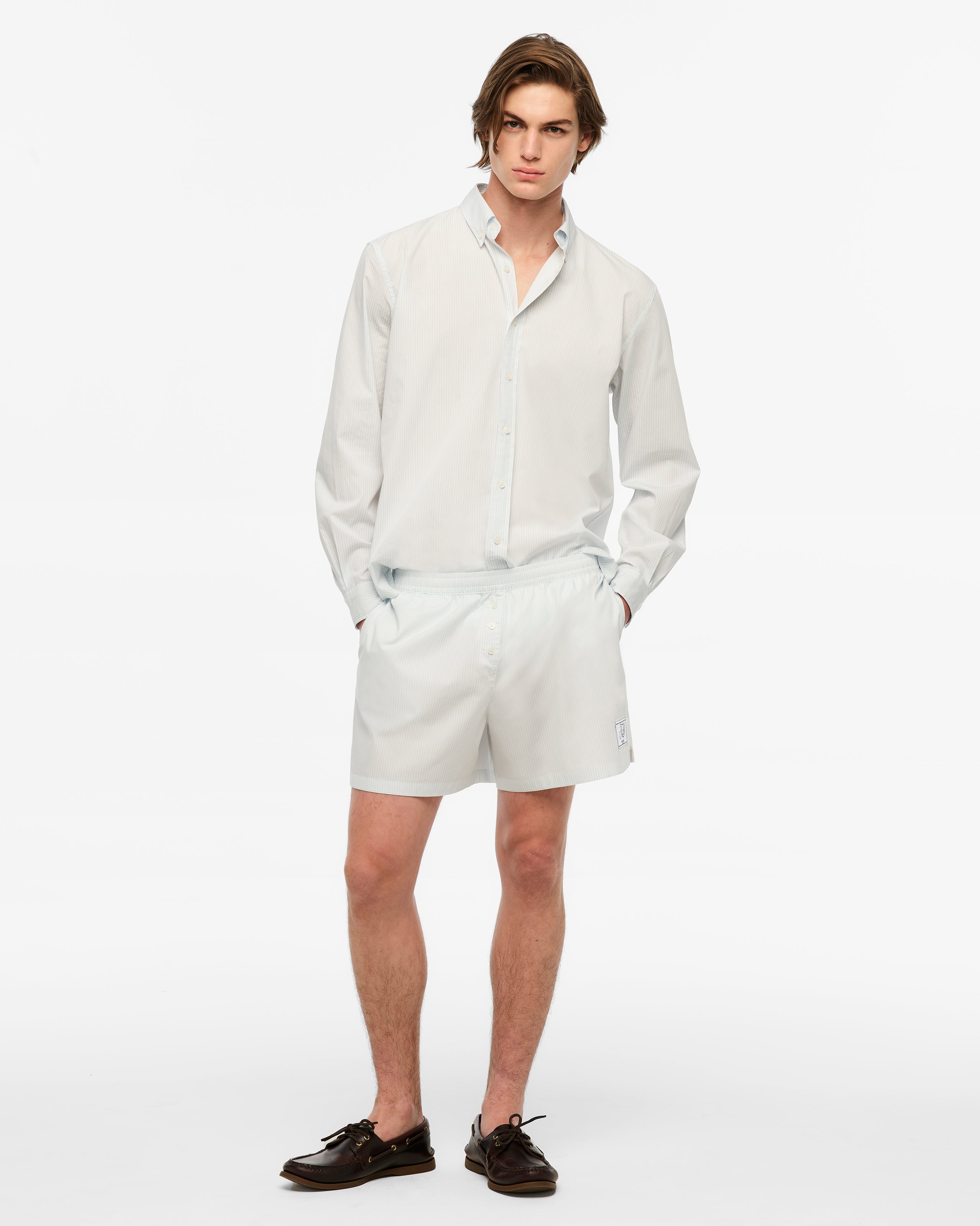 1989 (TAYLOR’S VERSION) SEAGULL BLUE STRIPE POPLIN SHIRT