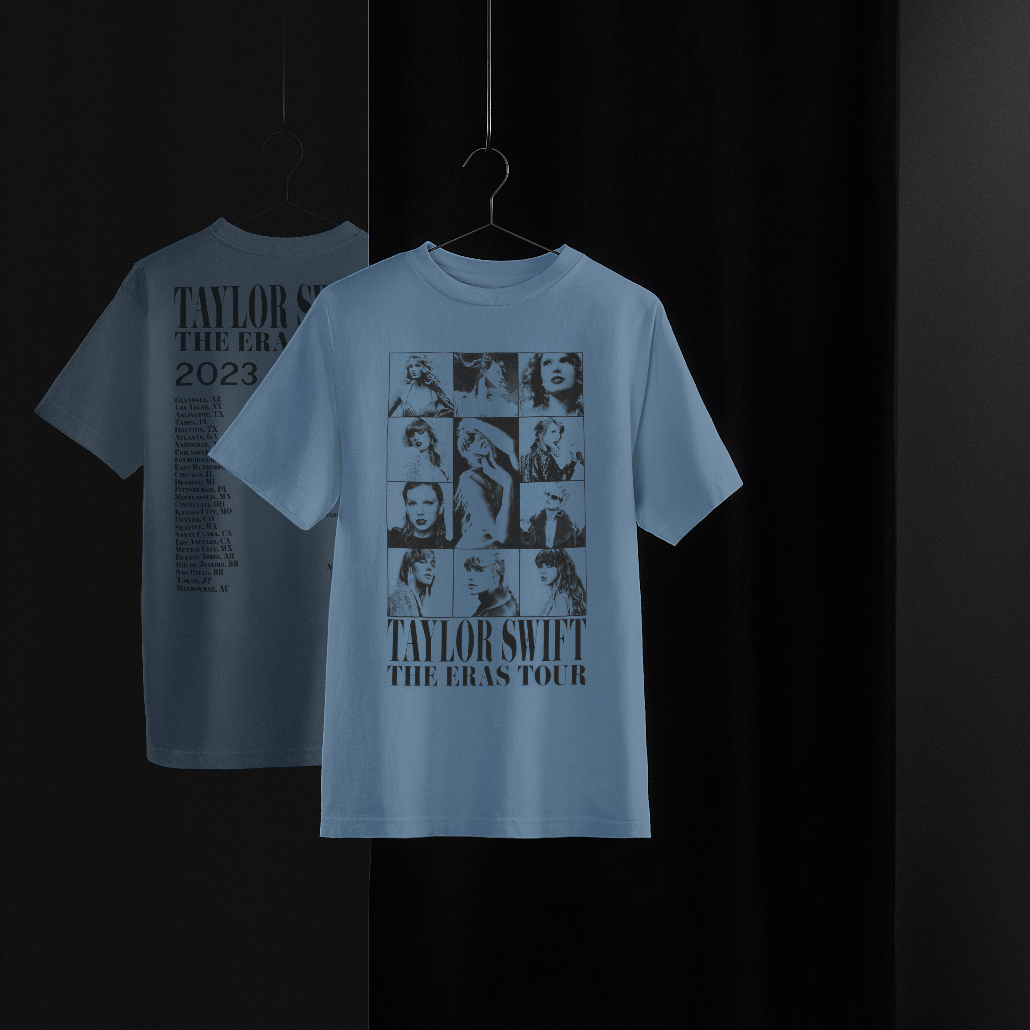 Taylor Swift The Eras Tour T-Shirt Bleu