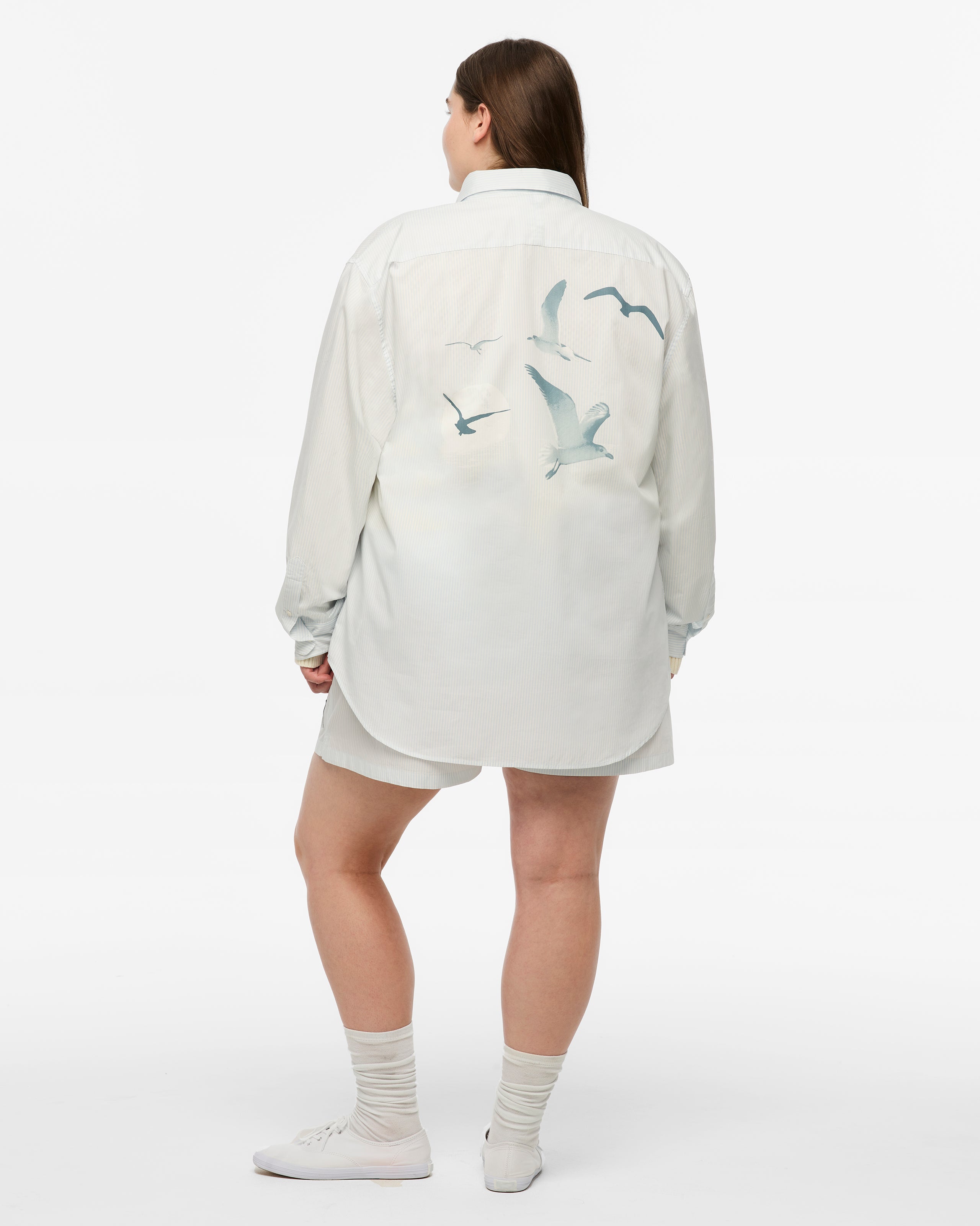 1989 (TAYLOR’S VERSION) SEAGULL BLUE STRIPE POPLIN SHIRT
