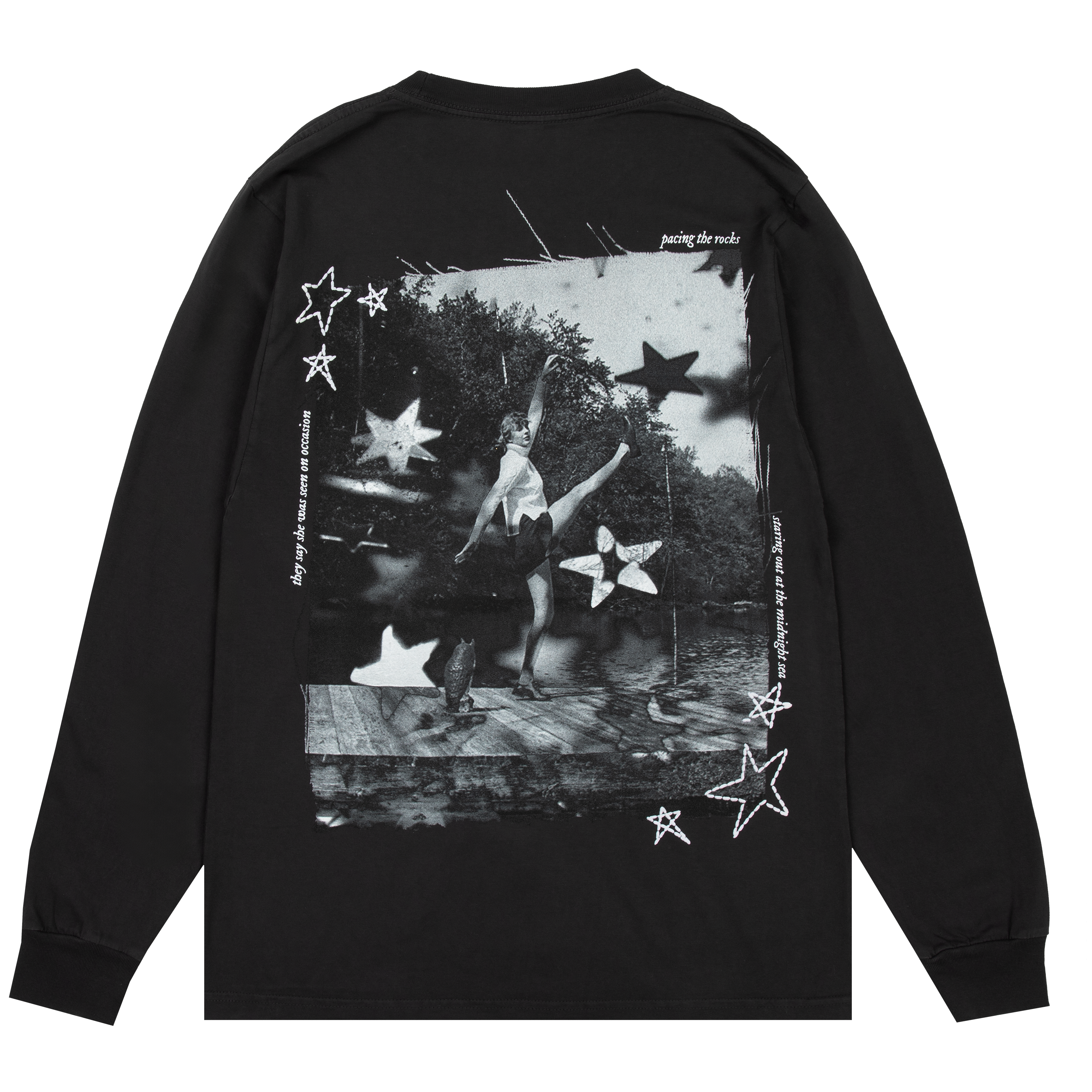 Folklore Album Pacing The Rocks Longsleeve Tee-Shirt