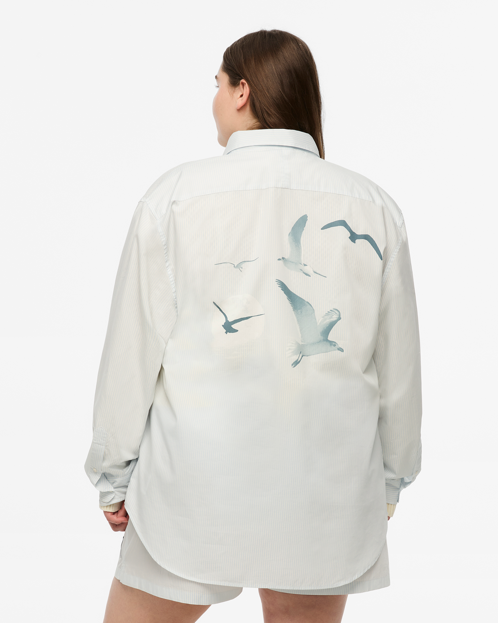 1989 (TAYLOR’S VERSION) SEAGULL BLUE STRIPE POPLIN SHIRT