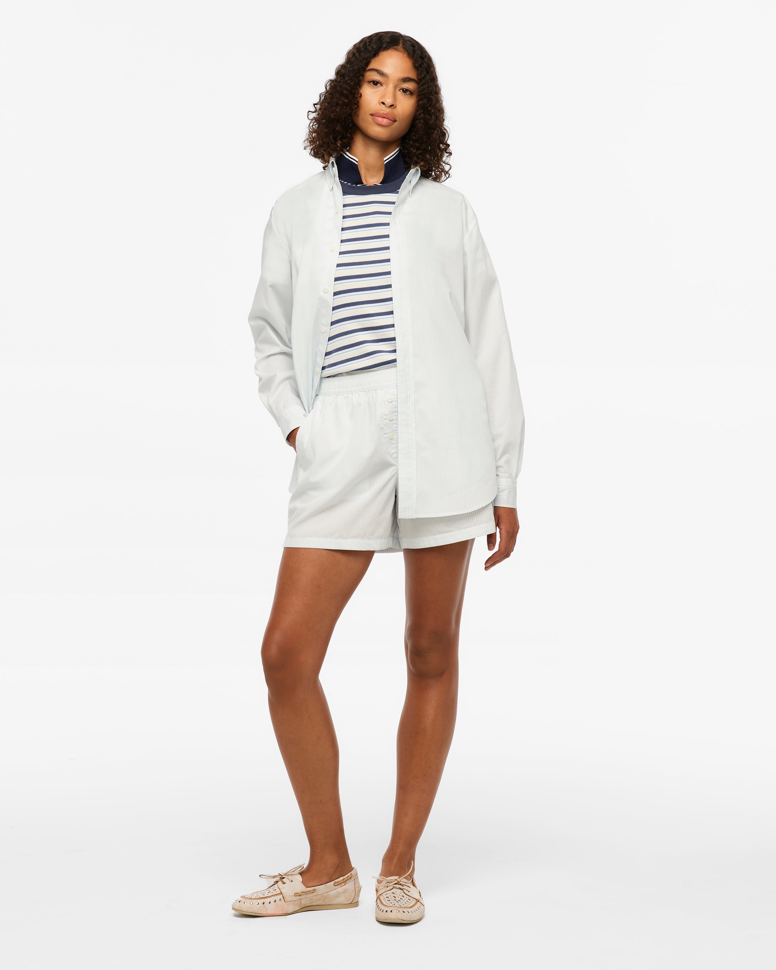 1989 (TAYLOR’S VERSION) BLUE STRIPE POPLIN SHORTS