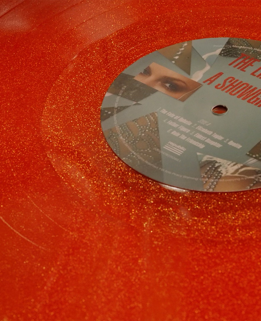The Life of a Showgirl: Sweat and Vanilla Perfume Portofino Orange Glitter Vinyle