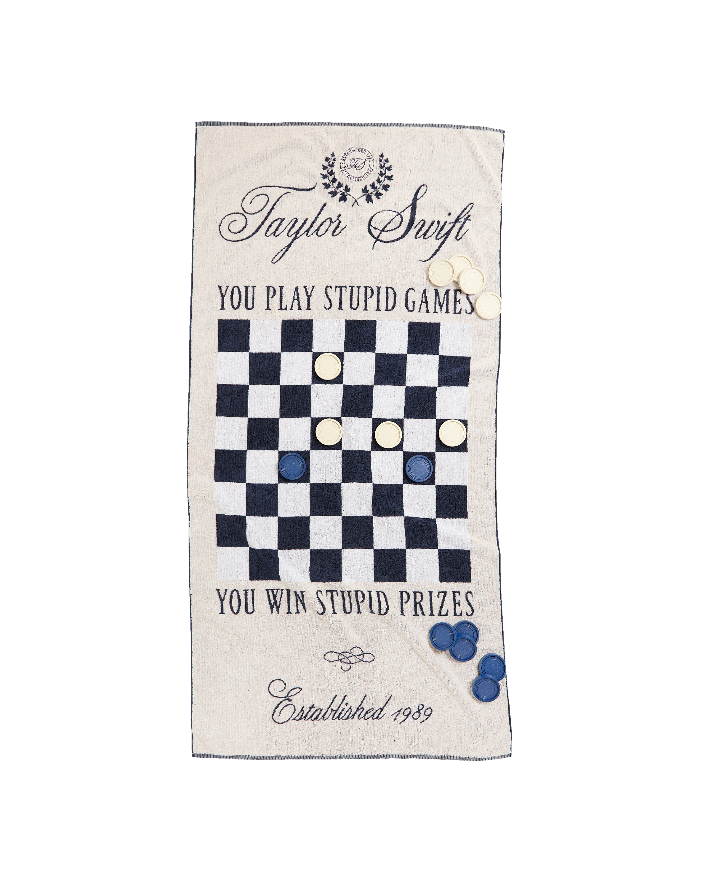 TAYLOR SWIFT CHECKER GAME TOWEL