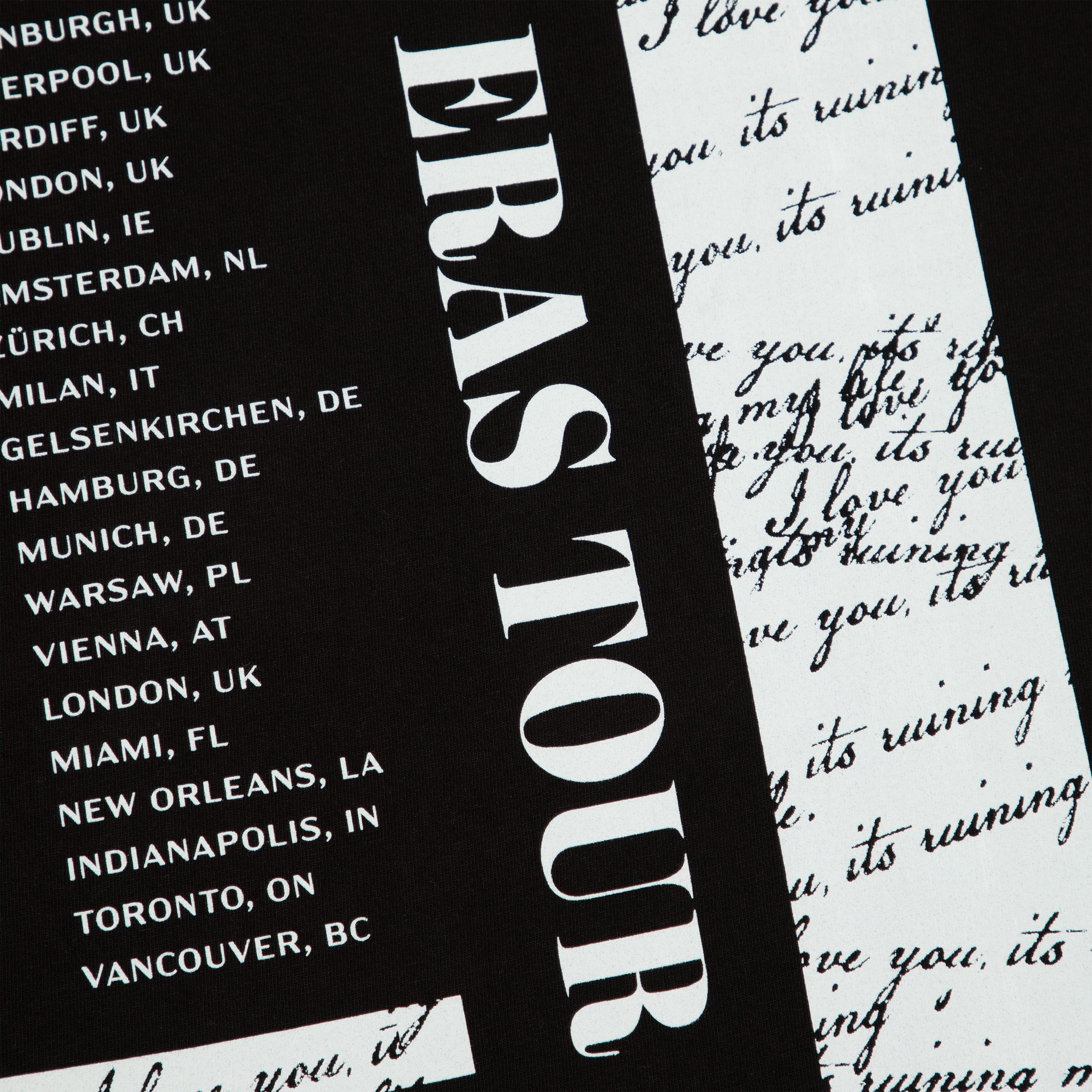 TAYLOR SWIFT | THE ERAS TOUR TTPD Live Photo Oversized T-Shirt