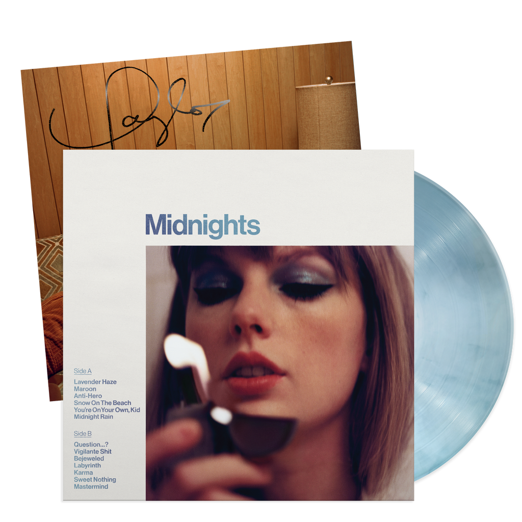 Midnights : Moonstone Blue Édition Vinyle dédicacé