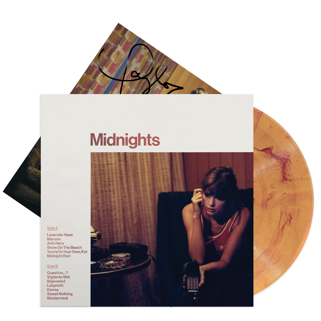 Midnights : Edition Vinyle Blood Moon dédicacé